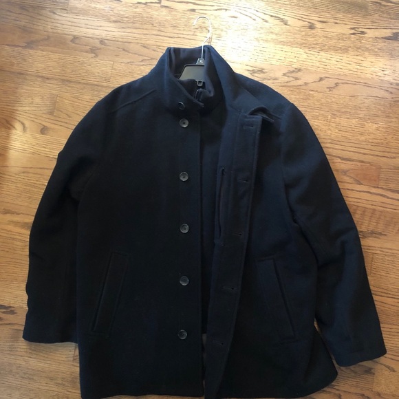 Calvin Klein Other - Calvin Klein Wool Zip/Button Overcoat